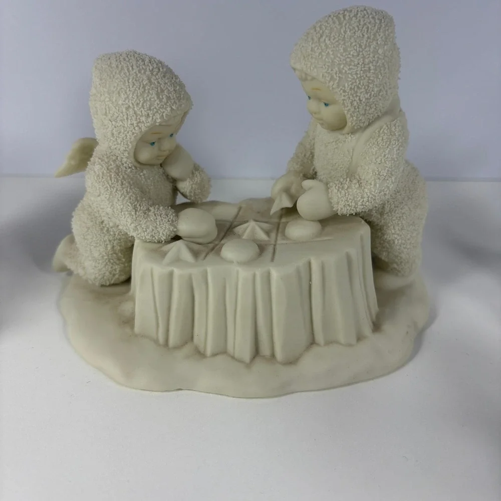 Department 56 Lot Of 4 Snowbabies Figurines Children In Snowsuits Porcelain